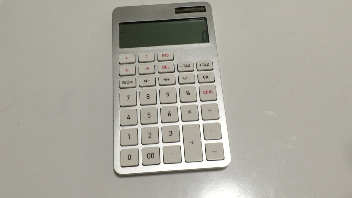 計算式が表示される電卓（C1221）ビジネスパーソンにおすすめ！