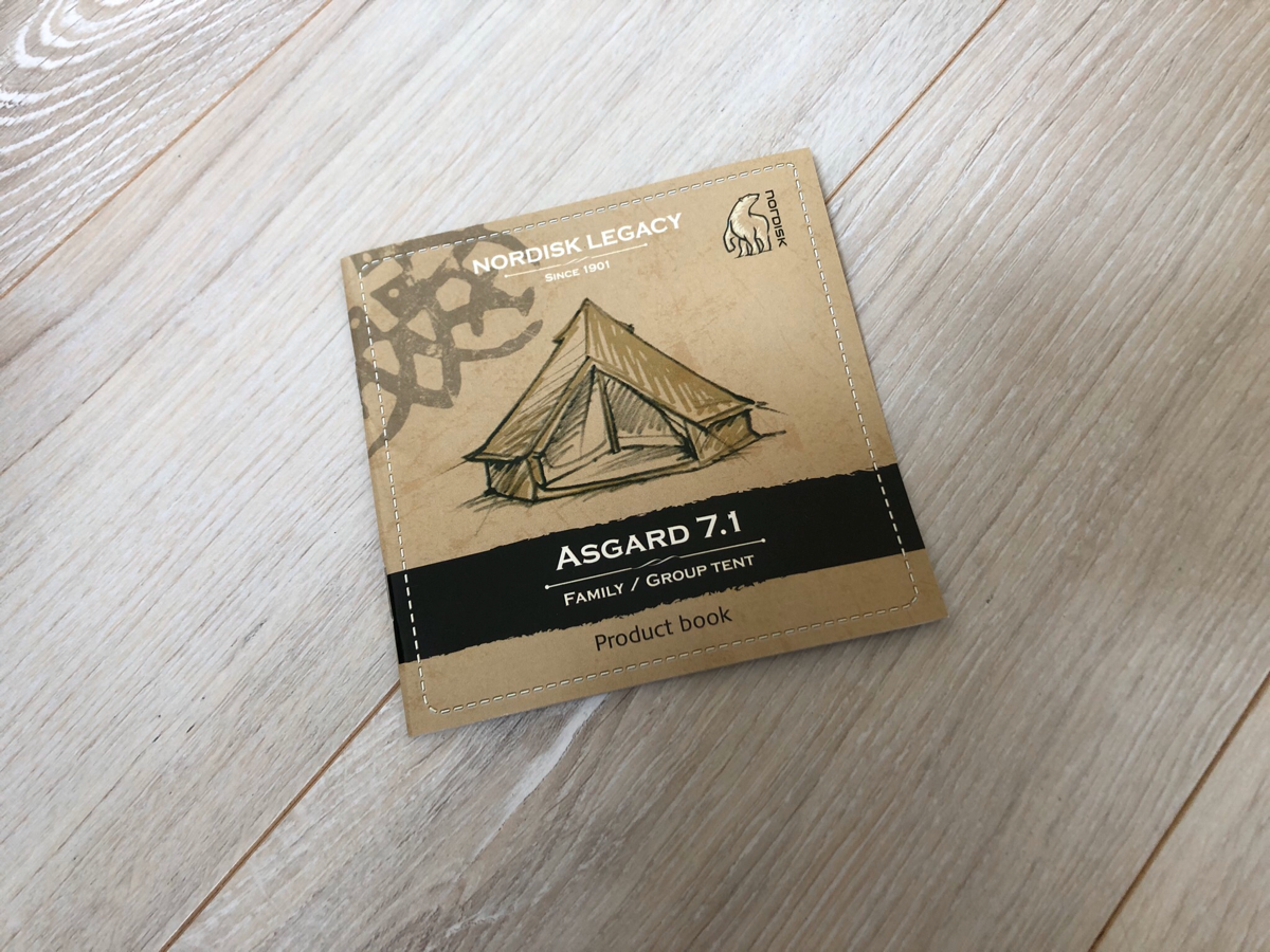 自宅の庭でおうちキャンプやってみた。ノルディスク「Asgard 7.1 Basic Cotton Tent」